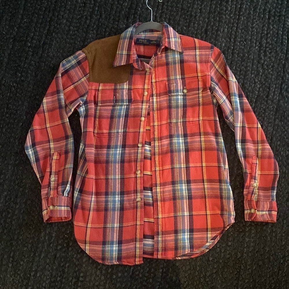 Ralph Lauren Flannel with Suede Detail